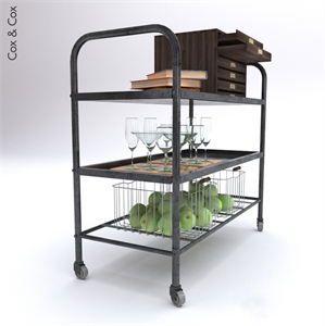 Vintage Metal Trolley - Cox & Cox